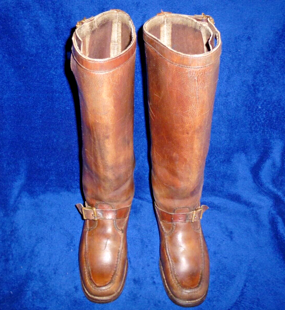 Vintage Men\'s Gokey Classic Bison Boot Hunting Snake Boots Brown Bison Leather Kevin main image 2
