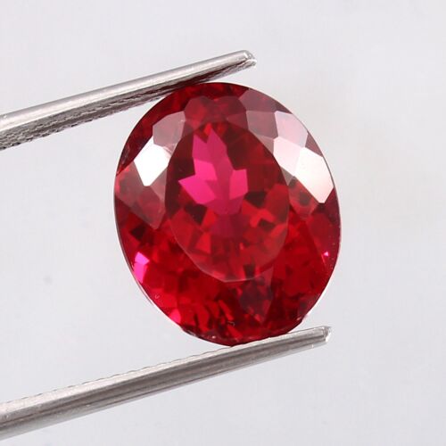 AAA+ Top Quality Ruby Oval Shap Faceted Cut Gemstone For Jewellery Making Stone