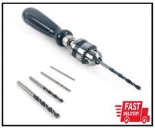 QWORK Pin Vise Hand Drill Bits, Micro Mini Twist Drill Bits Set, Ideal 