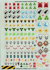 Warhammer 40K Transfer Sheets / Decals YOU CHOOSE Games Workshop
