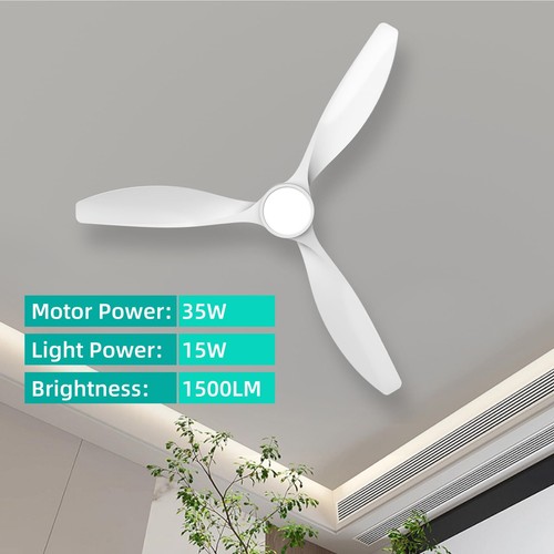 Roomratv Ceiling Fans with Lights,Large Airflow 52inch Modern Ceiling Fan wit... - Picture 3 of 9