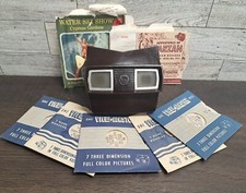 Viewmaster Viewer 1940's VTG Sawyer's View Master 1942 Brown Bakelite, 9 Reels