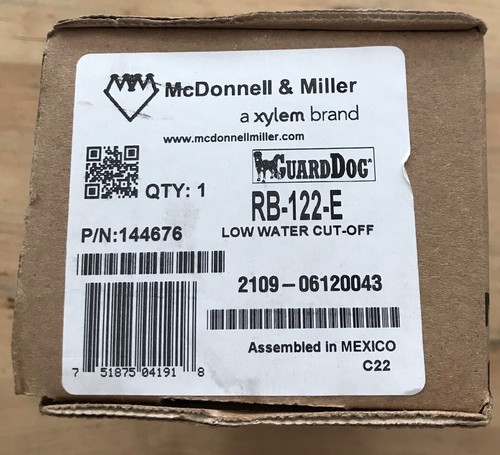 McDonnell & Miller RB-122-E 120V Low Water Cutoff (144676) for sale ...