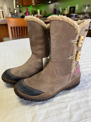 s. Oliver Tex Boots, Suede,Lil Girls Sz. 11 (EU 28) Full Zip, Rubber Soles NEW!!