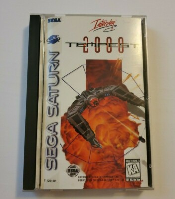 Tempest 2000 (Sega Saturn, 1996) Complete CIB Nice Shape Rare Game w/ Reg Card