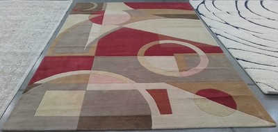 BEIGE / MULTI 7'-6'' x 9'-6'' Broken Thread Rug, Reduced Price 1172793602 RD845A-8