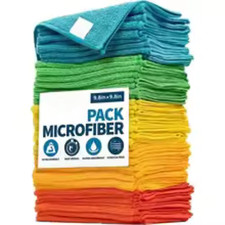 5 10 50PCS Microfibre Cleaning Cloths Reusable Kitchen Car Glass Window Dusting