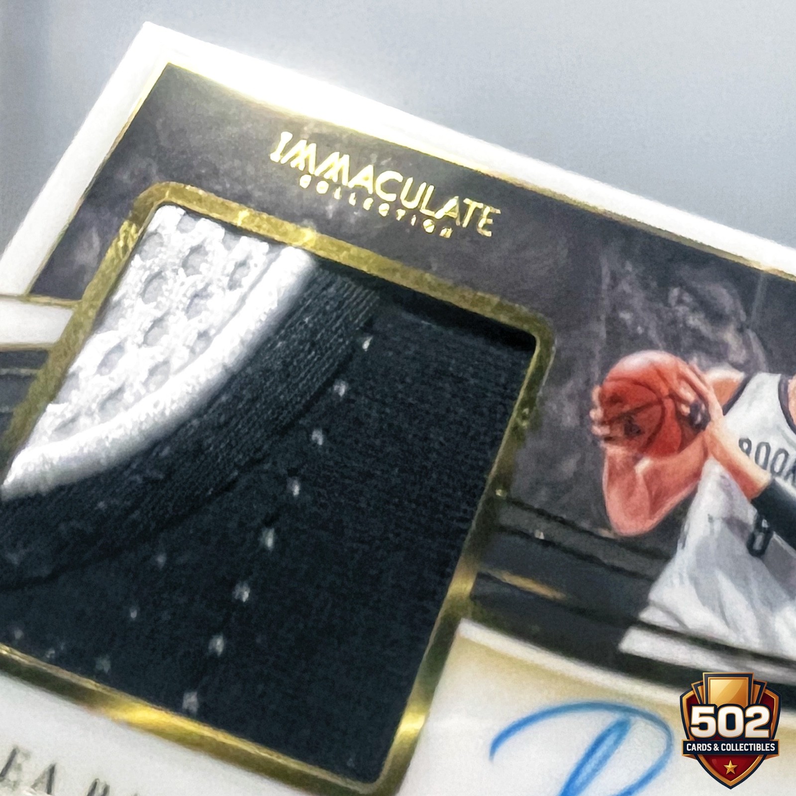 2019 Panini Immaculate Premium 40/50 Andrea Bargnani #PPA-ABG Patch Auto view 3