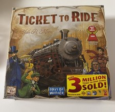Days of Wonder Ticket To Ride by Alan R. Moon Train Adventure Board Game, Sealed