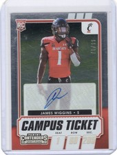 2021 Panini Contenders Draft Picks Campus Ticket Auto /99 James Wiggins #307 RC