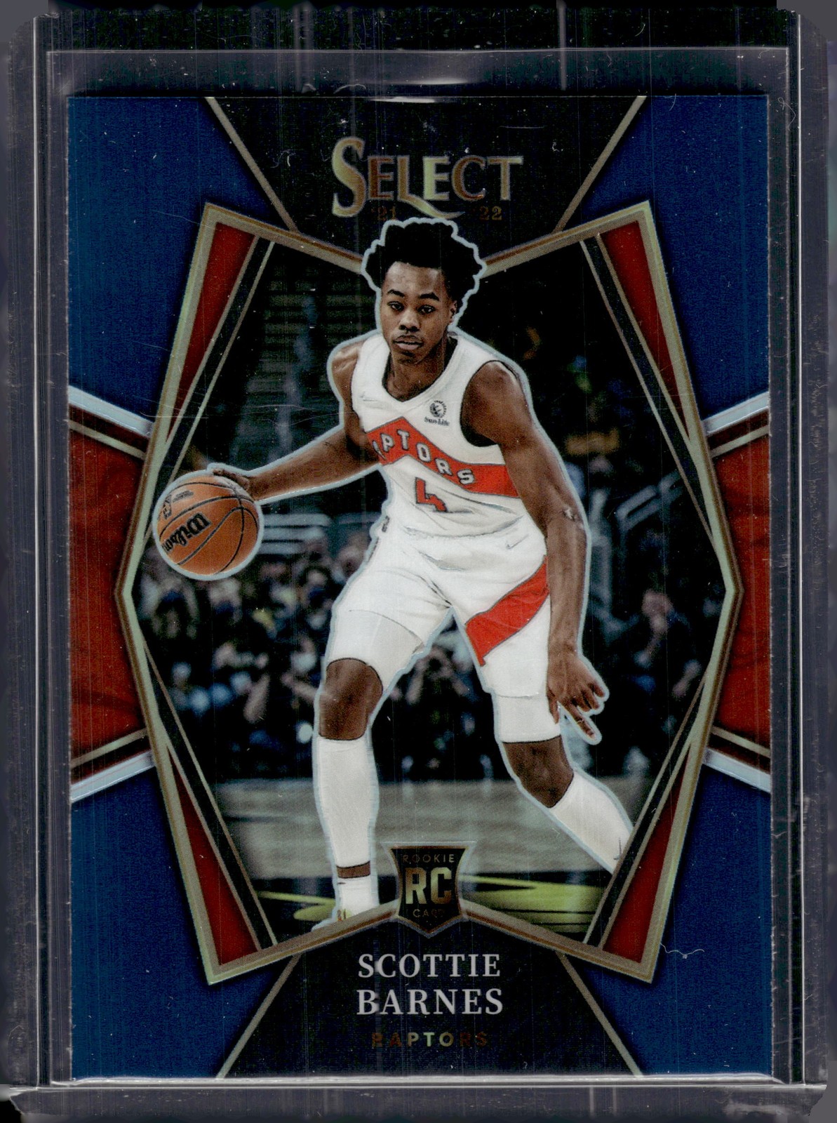 2021-22 Panini Select #111 Scottie Barnes Blue Prizms