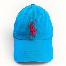 Polo Ralph Lauren Mens Blue Big Pony MCMLXVII Adjustable Strapback Hat Cap