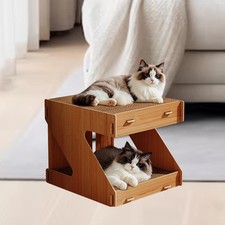 Cat Scratcher House Scratching Board Removable Scratching Pad Cat Bed Layer Bed