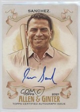 2021 Topps Allen & Ginter's Full Size Non-Baseball Jesse Sanchez Auto 0nr3
