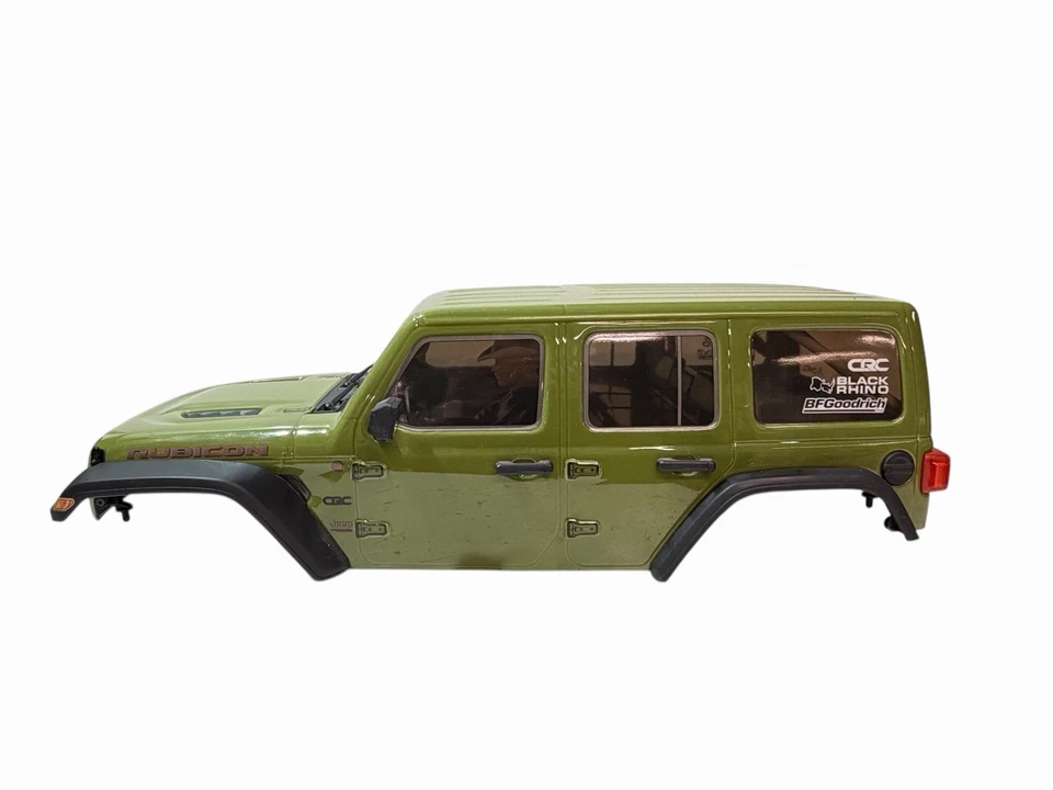 Axial SCX6 Jeep JLU 4Door Wrangler Body Green AXI05000T1 Complete With Lights - Image 2 of 4