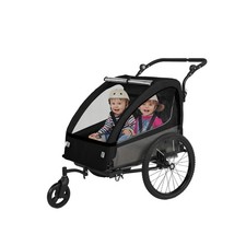 Sepnine 2-in-1 Kids Bike Trailer and Stroller with Suspension   Bike Trail