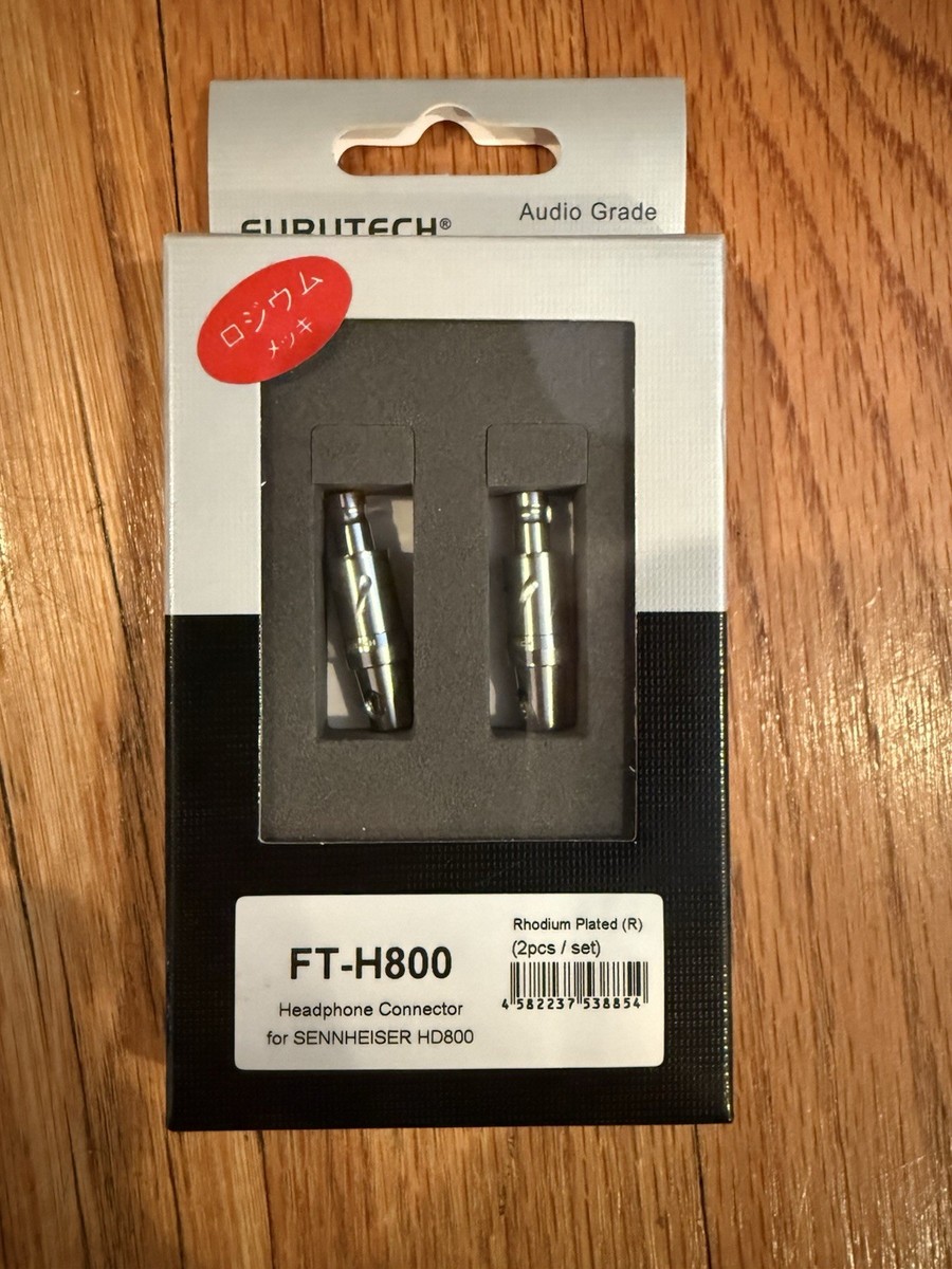 FURUTECH FT-H800 Rhodium Headphone Connector for Sennheiser HD800