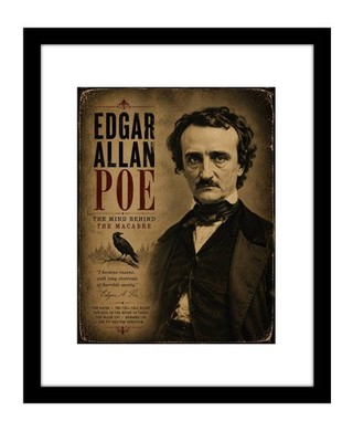 Edgar Allan Poe Gothic Poster Print 8x10 | The Raven Literary Wall Art Decor