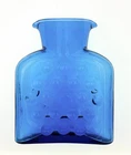Blenko Handmade Glass 384 Howard Johnson Water Bottle in Turquoise
