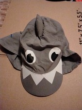 Babies Shark Hat Cap Sun Shade Back Flap Baby Toddler Boy Girl