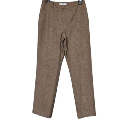 Vintage Judith Hart Petites Brown Dress Pants Slacks Size 4P High Waist