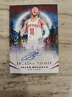 JALEN BRUNSON 2023-24 Panini Black Dead Of Night Auto #’d 13/15 NY Knicks