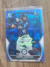 Gabriel Gonzalez Signed 2023 Bowman Baseball Card #BCP133 Twins Sapphire Jsa Coa