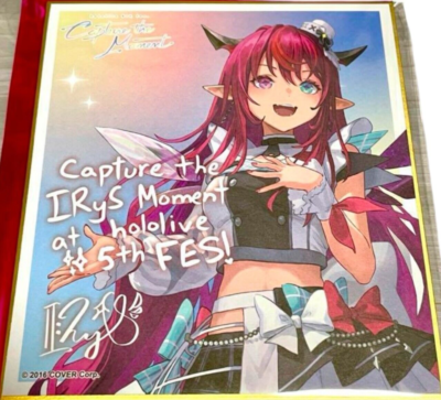 IRyS Hololive Super Expo 2024 Shikishi Paper Board & Instax Card
