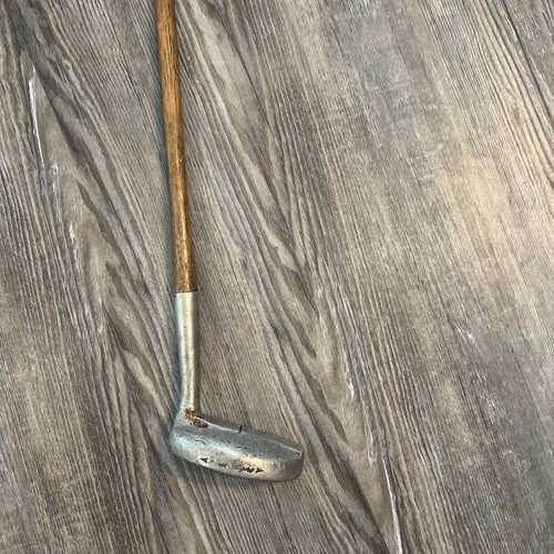 OTEY CRISMAN F M 2 PUTTER Hickory Wood Shaft Leather Grip RH ANTIQUE - Picture 2 of 8