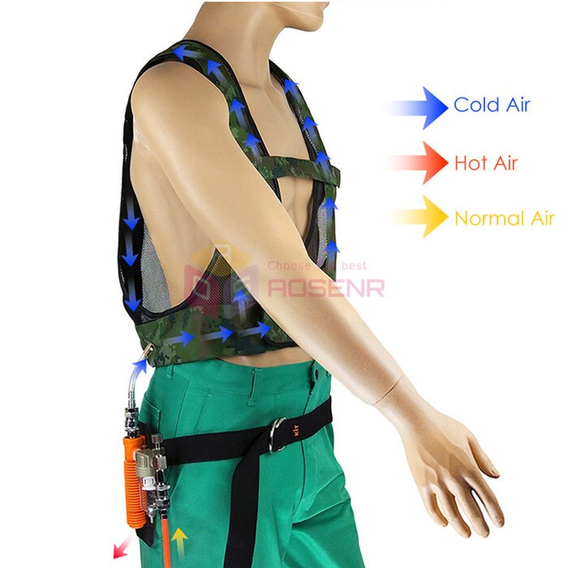 Vortex Tube Air Conditioning Vest Welders Compressed Air Cooling