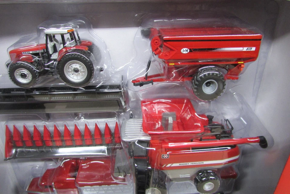 Massey Ferguson 6 Piece Harvesting Set #16260 New 1/64 Farm Toys - Image 2 of 4
