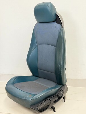 BMW Z4 E85 Sitz Vorne Links verstellbar Stoff Leder Maledivenblau Sitzheizung