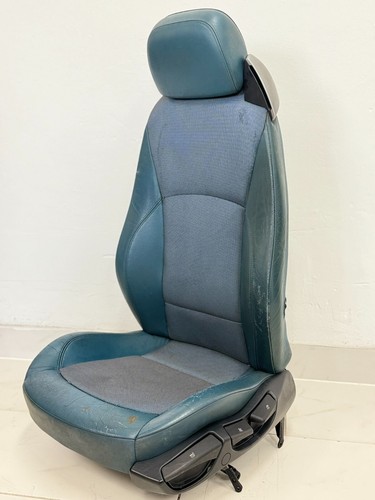 BMW Z4 E85 Sitz Vorne Links verstellbar Stoff Leder Maledivenblau Sitzheizung