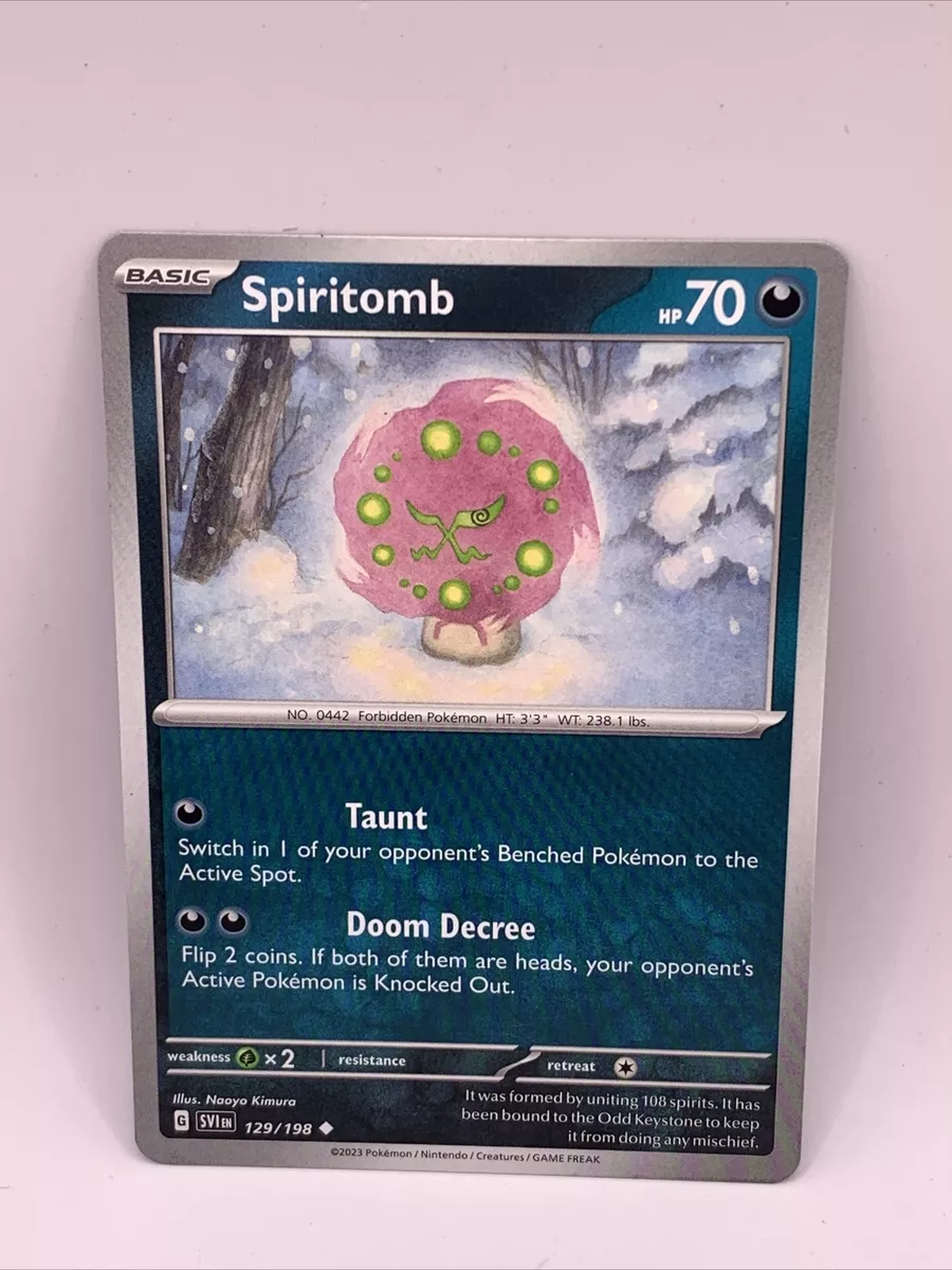 Pokemon TCG Scarlet and Violet Spiritomb # 129 Base Set Uncommon —  Collectible Craze America