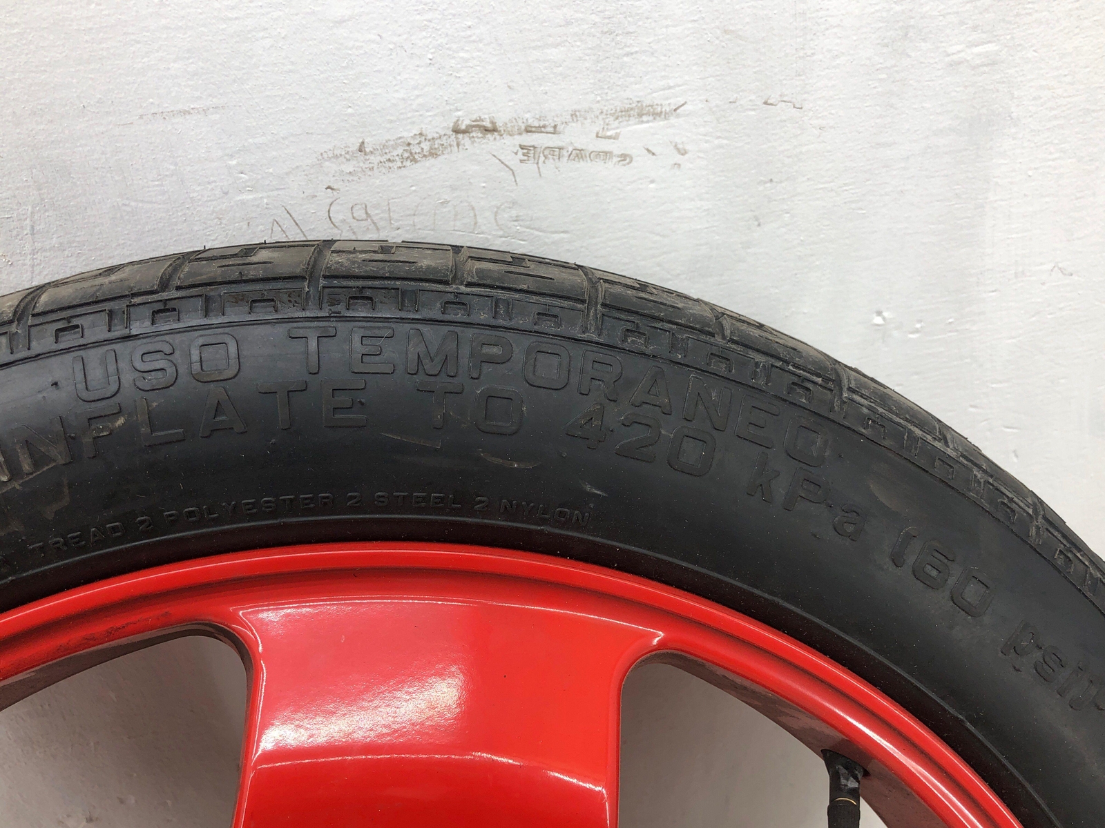 2006-2012 BENTLEY CONTINENTAL 20 x4.5" COMPACT SPARE TIRE RIM 3W0601025B