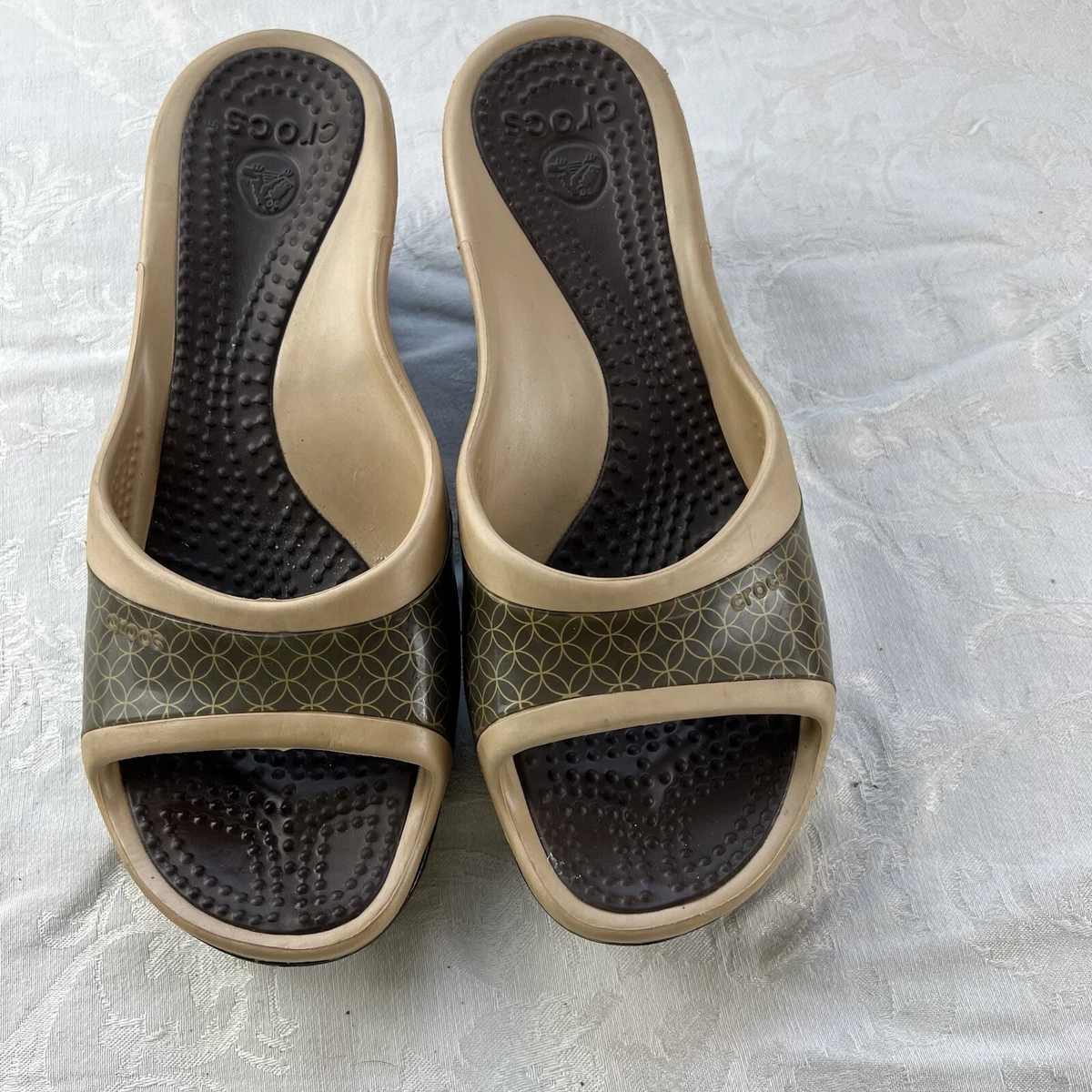 Crocs wedge shop sandals ladies