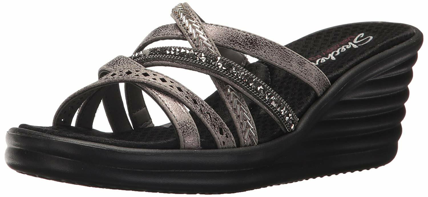 skechers pewter sandals