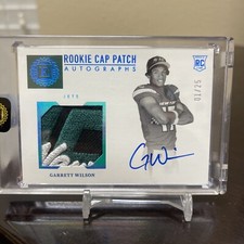 Garrett Wilson 2022 Encased Football RPA  01/25 Rookie Cap Patch Autographs 🔥🔥