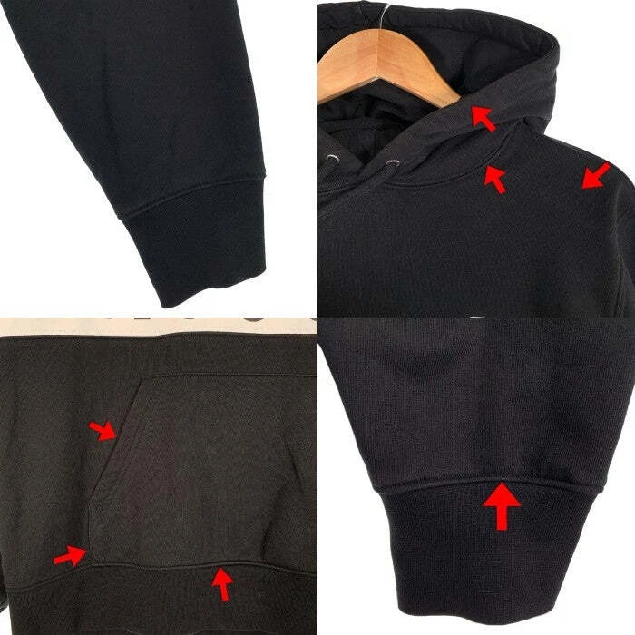 Felpa con cappuccio Supreme 19AW LACOSTE logo pannello pullover felpa usata