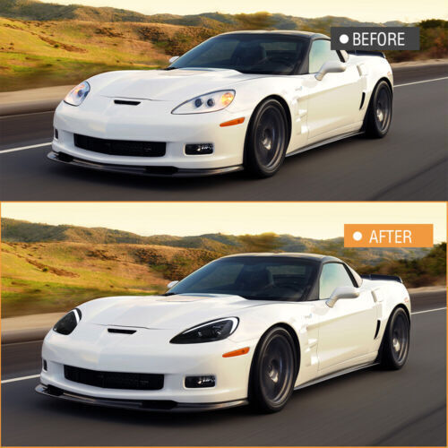 Pair Headlights Asseqmbly For C6 Corvette 2005-2013 Front Lamps McLaren Style