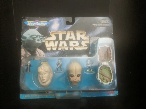 Star Wars VTG Micro Machine Min Head Playset 3 pack #68020 Collection 4 MOC