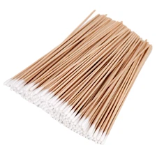 6 Inch Long Cotton Swabs of Medium and Large Pets Ears Cleaning or Makeup 200...