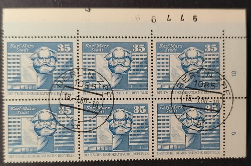 DDR, Eckrand mit BZ, Mi-Nr. 1821, gestempelt /3