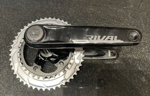 Sram Rival AXS Quarq Power Meter Crankset 48/35t Chainrings 175mm DUB With BB - Picture 8 of 10