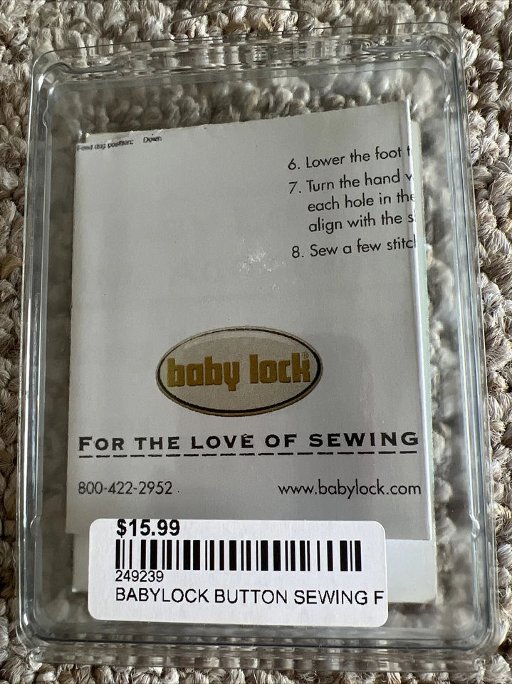 Baby Lock Button Sewing Foot - (NEW) - Image 2 of 2