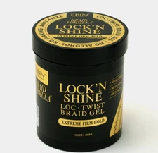 EBIN LOCK'N SHINE_LOC_TWIST_BRAID_GEL_EXTREME_FIRM_HOLD_16.2 OZ