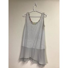 Matilda Jane Gray Loose Tank Blouse  Women's Size Medium