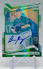 2022 Elite Extra Edition Will Rudy Status Die-Cut Auto 07/33 #162 - Brewers