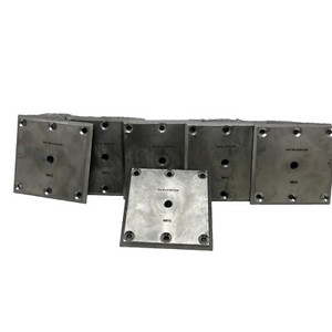 (Lot Of 6) Nill Glass Railing Anchor Stainless Nill Flange NB1C