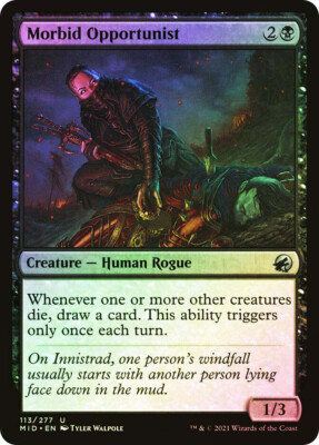 MTG FOIL Morbid Opportunist - Innistrad: Midnight Hunt #113 | eBay